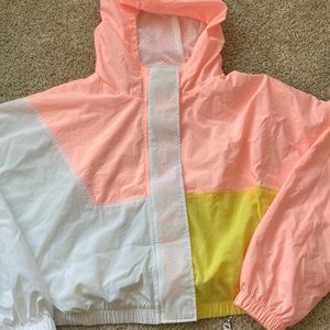 Colorful Cropped wind breaker
